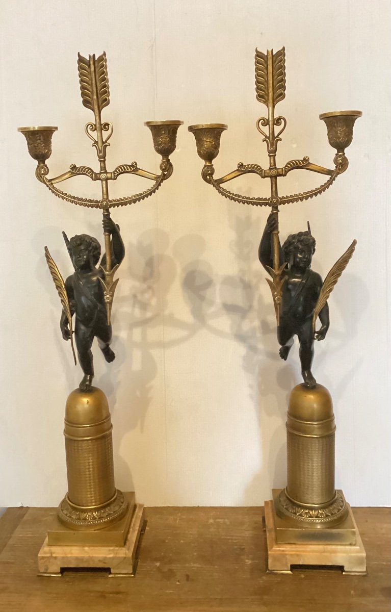 Pair Of Empire Candelabra -photo-2