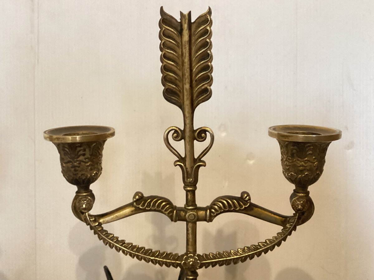 Pair Of Empire Candelabra -photo-3