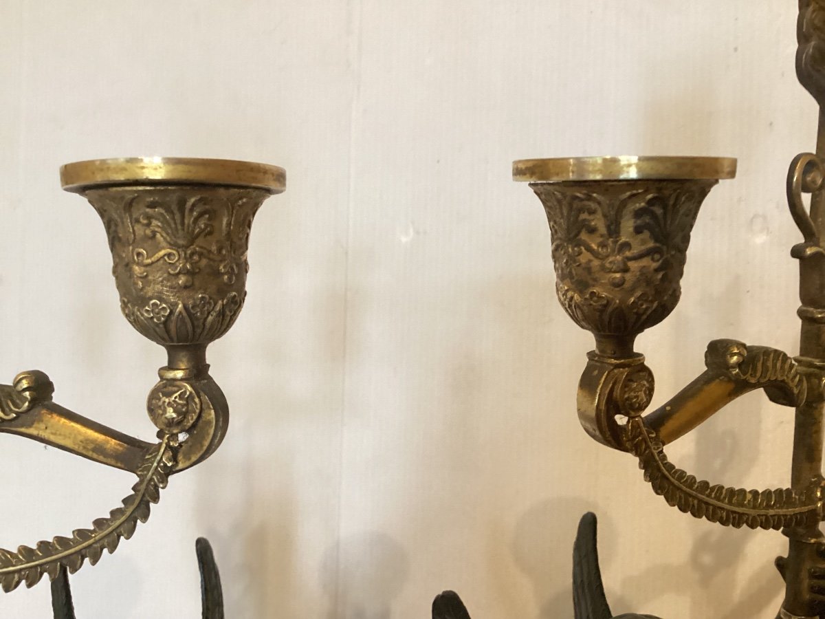 Pair Of Empire Candelabra -photo-8