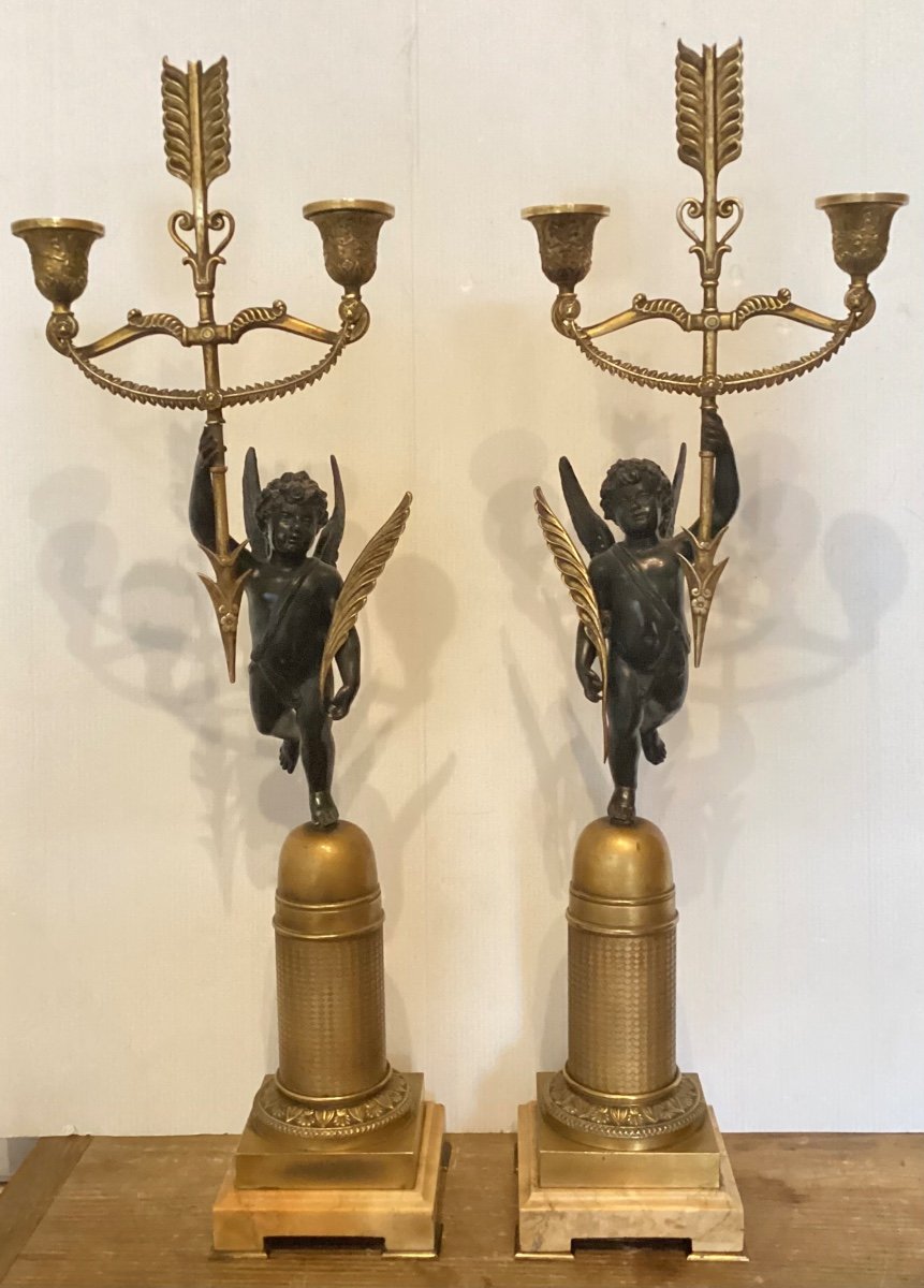 Pair Of Empire Candelabra 