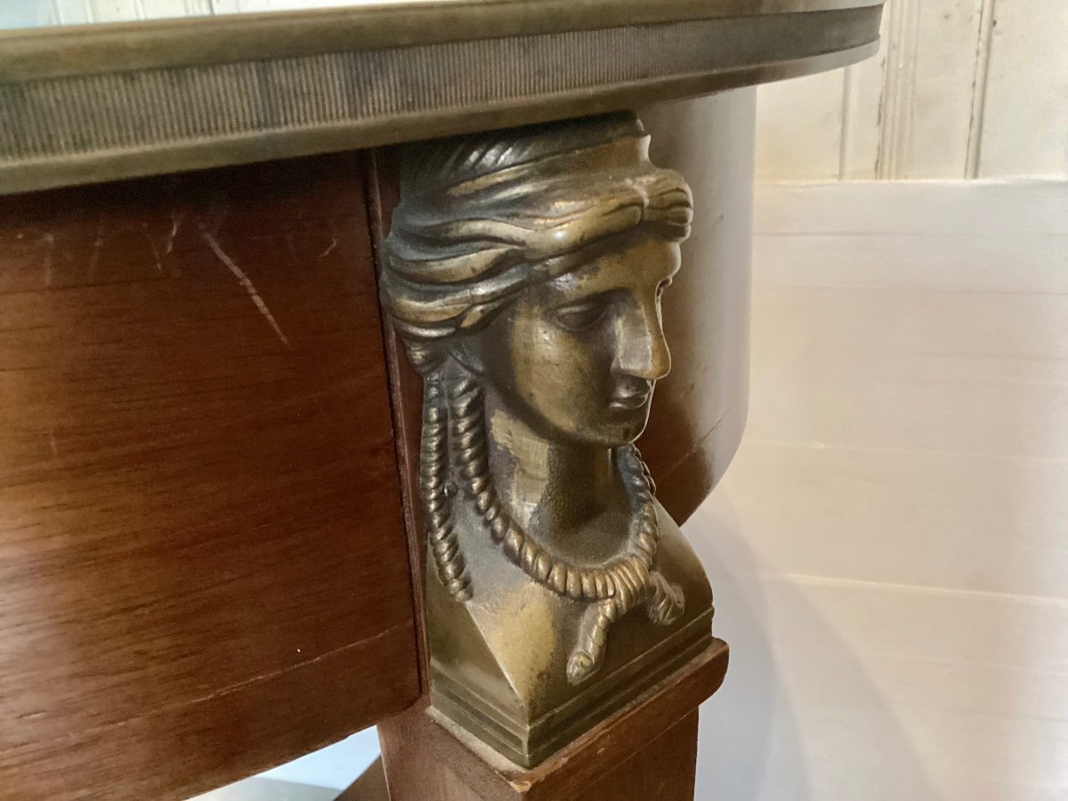 Empire Pedestal Table Return From Egypt-photo-7