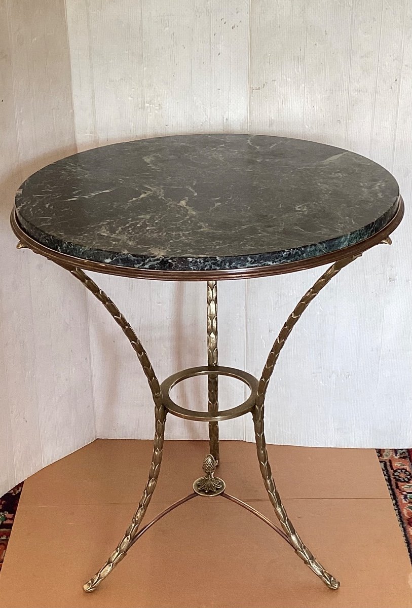 Bronze Pedestal Table, Early 20th Century 