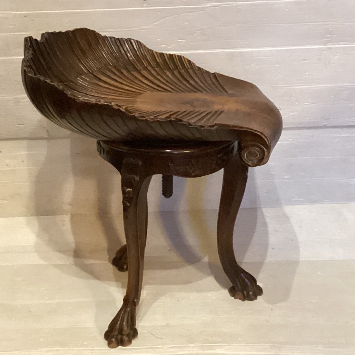 19th Century Harpist Stool -photo-4