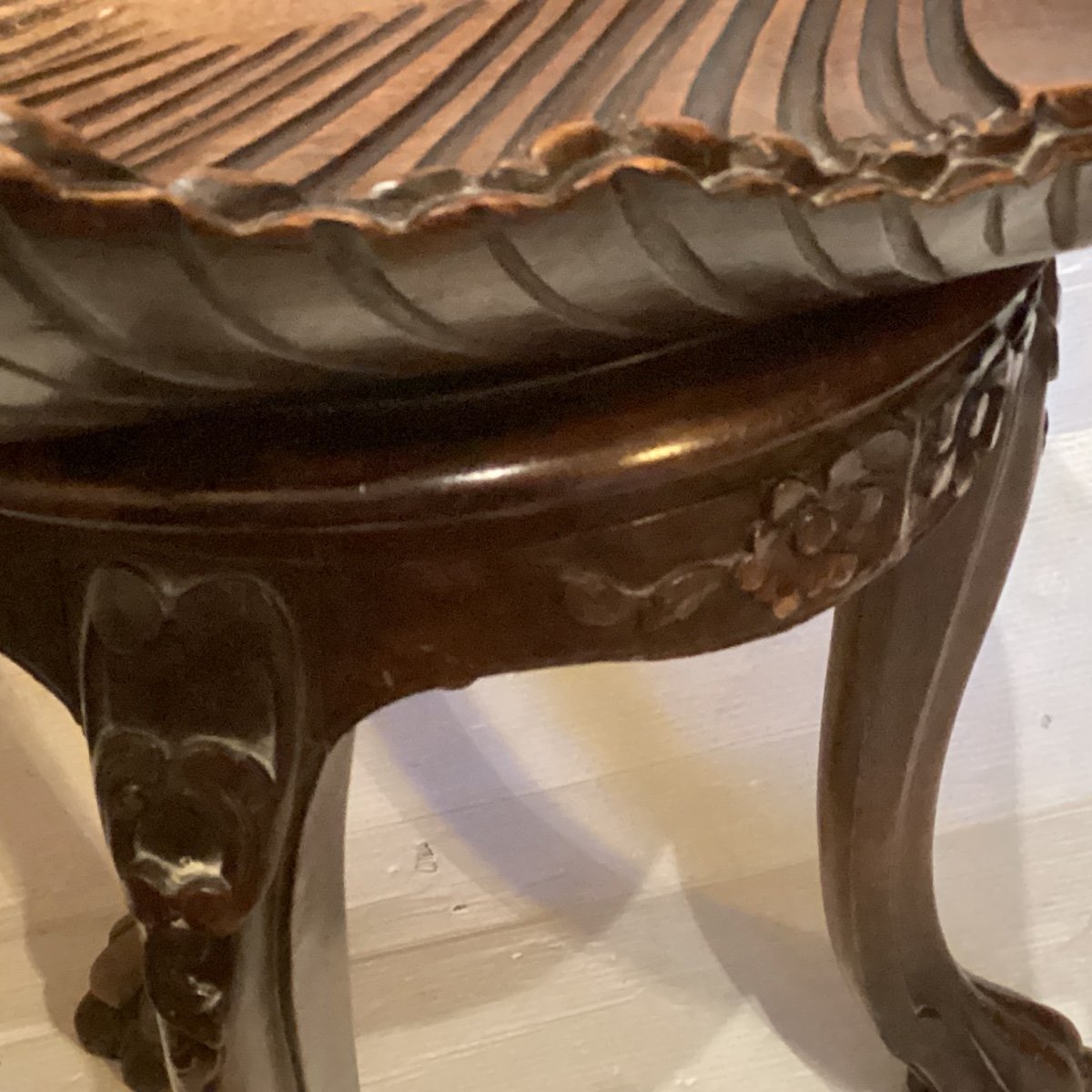 19th Century Harpist Stool -photo-2