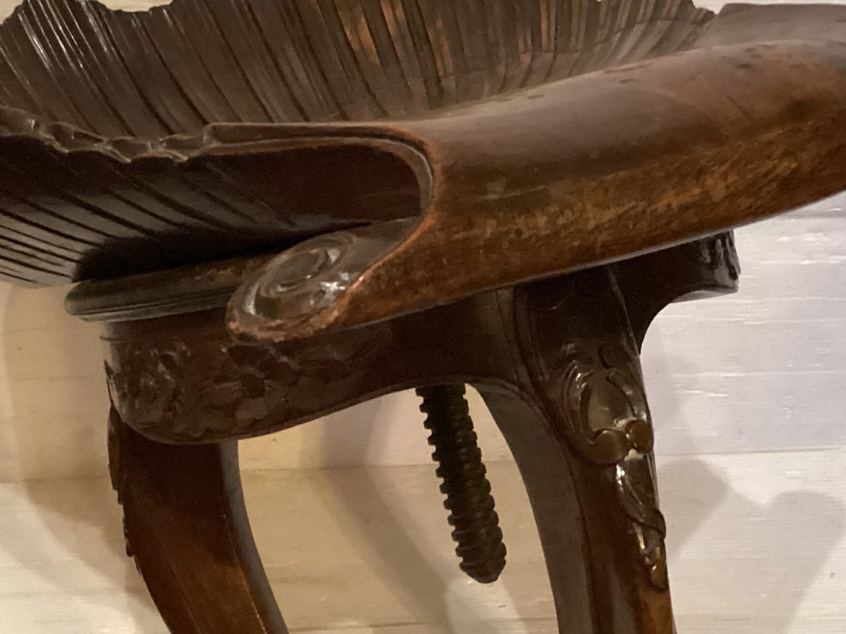 19th Century Harpist Stool -photo-6