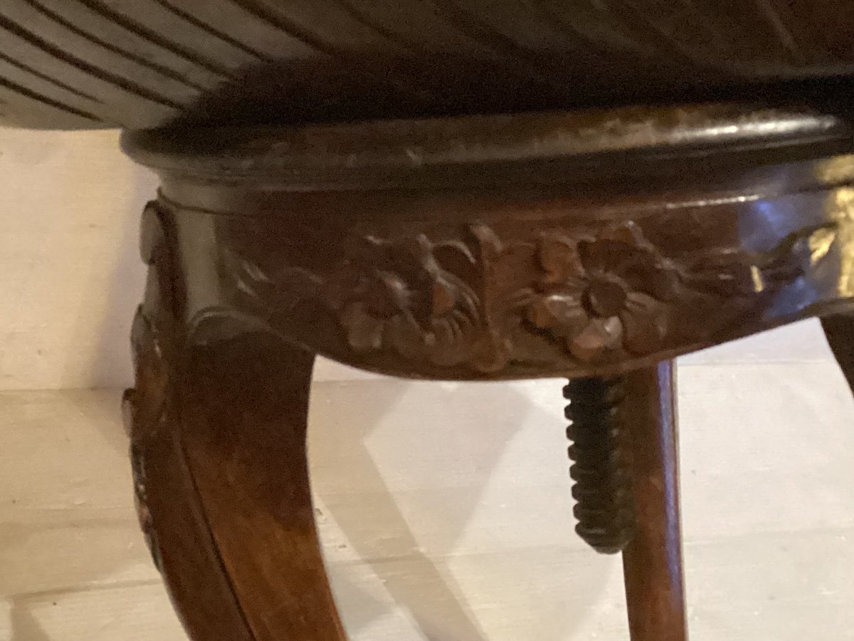 19th Century Harpist Stool -photo-7