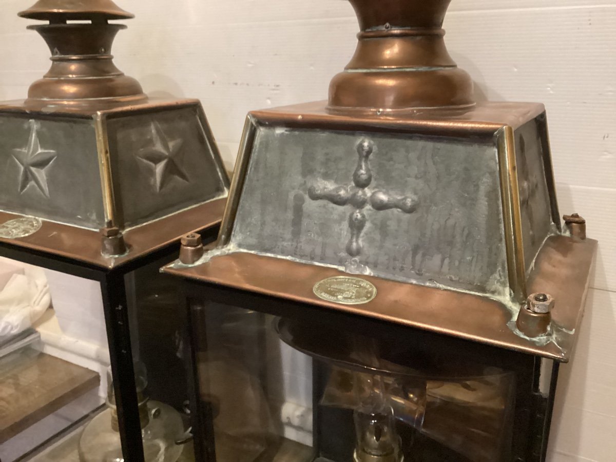 Pair Of 19th Century Wall Lanterns -photo-4