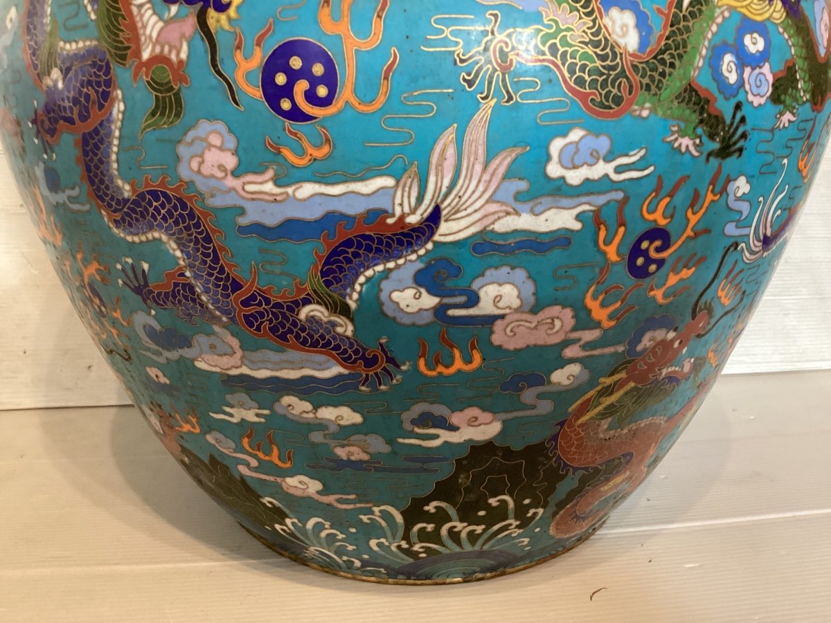 Cloisonné Enamel Flowerpot -photo-6