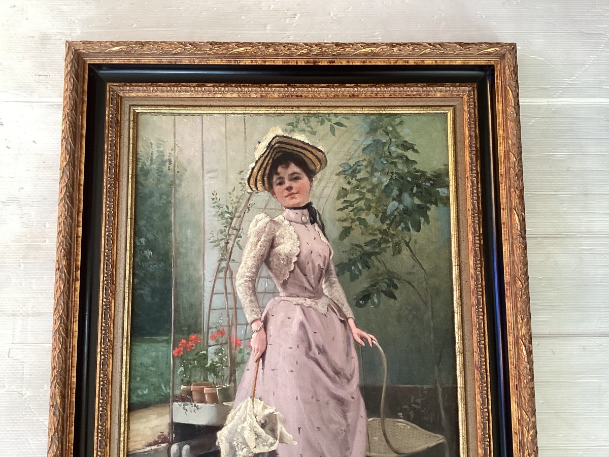 Painting Signed And Dated 1891-photo-2