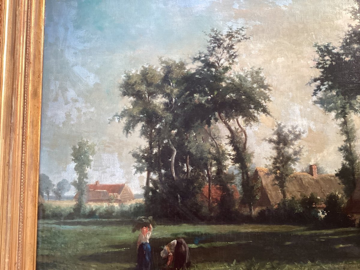 Gaston Lecreux 1846-1914 « paysage »-photo-3