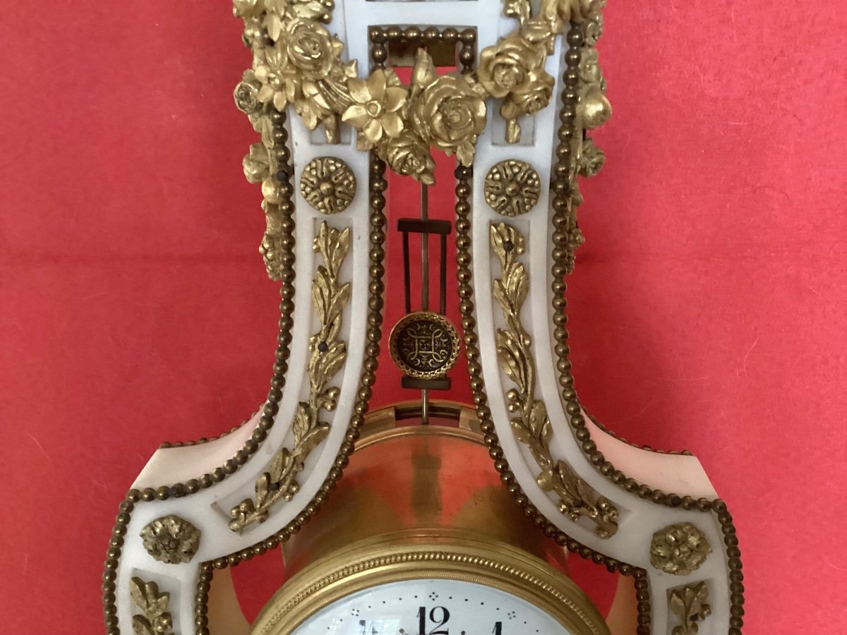 Louis XVI Lyre Clock-photo-3