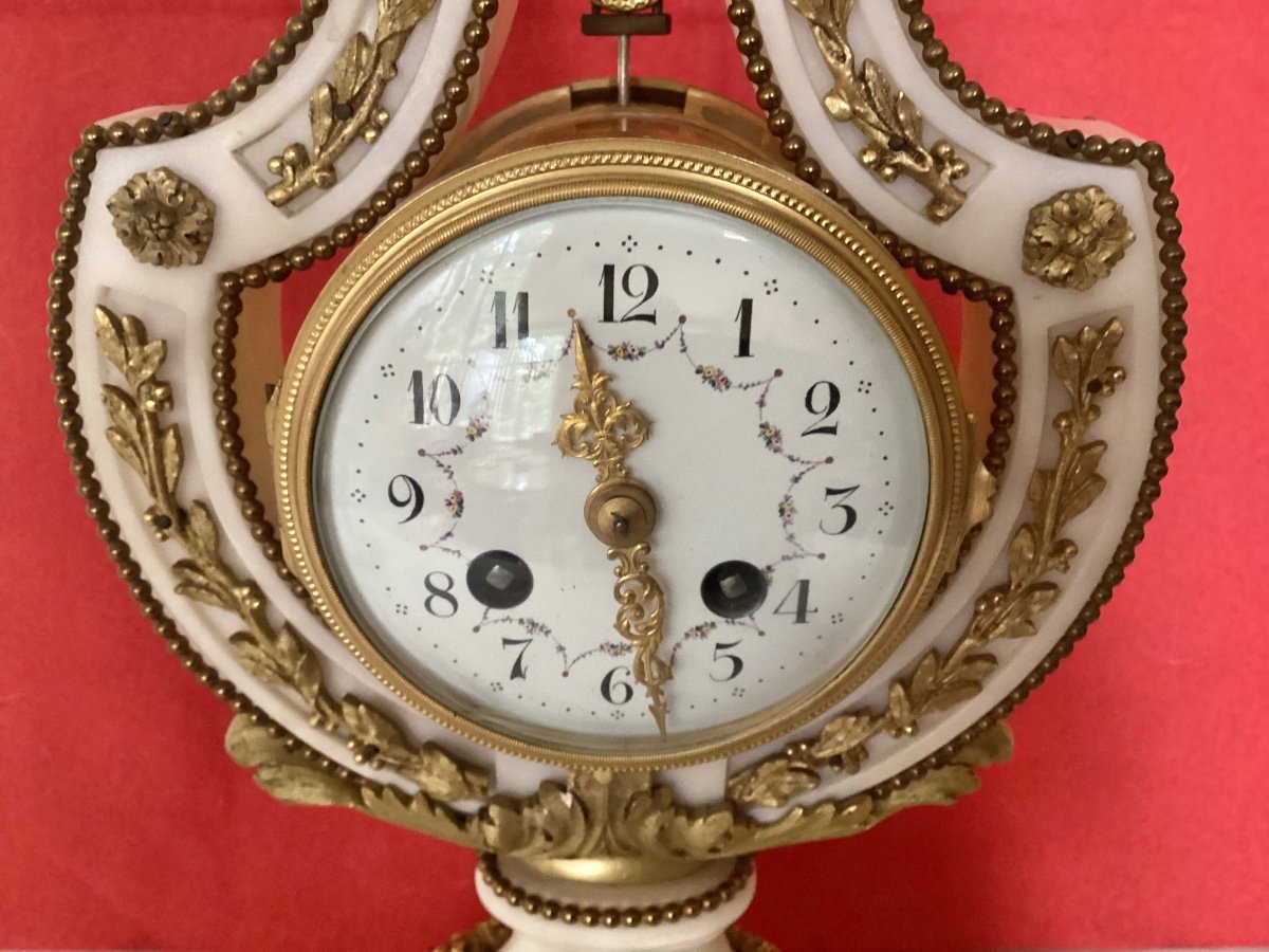 Louis XVI Lyre Clock-photo-4