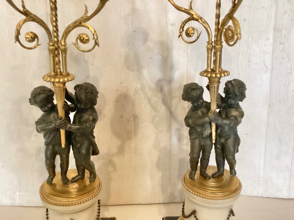 Pair Of Louis XVI Period Candelabras -photo-3