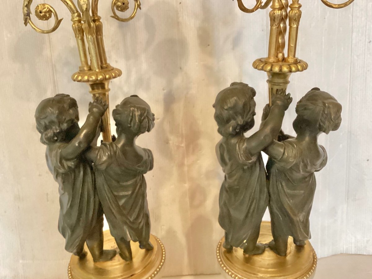 Pair Of Louis XVI Period Candelabras -photo-4