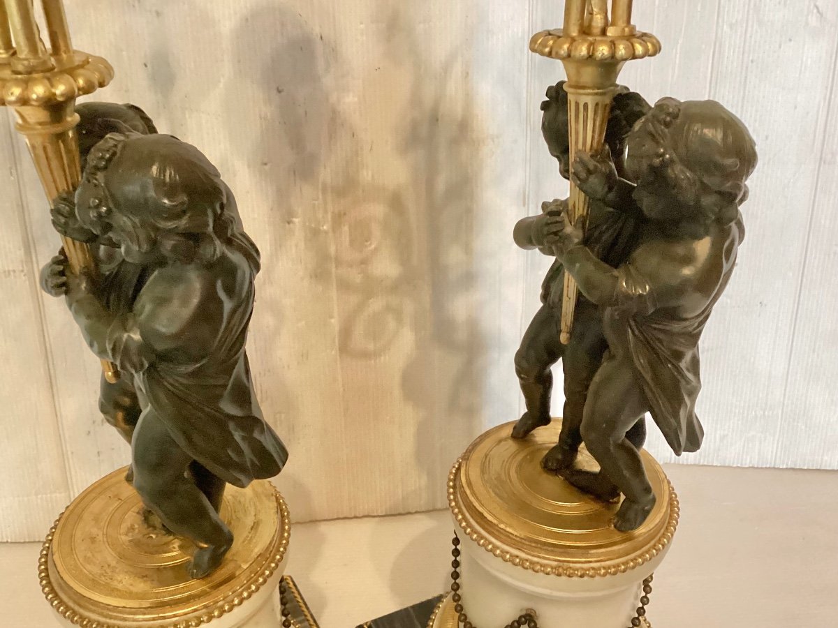 Pair Of Louis XVI Period Candelabras -photo-6