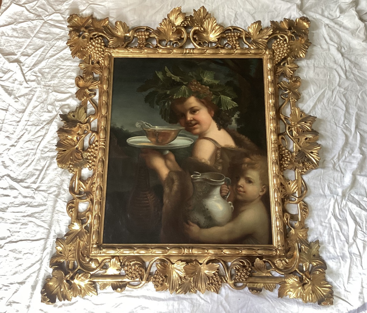 Bacchus Child Painting 19th 