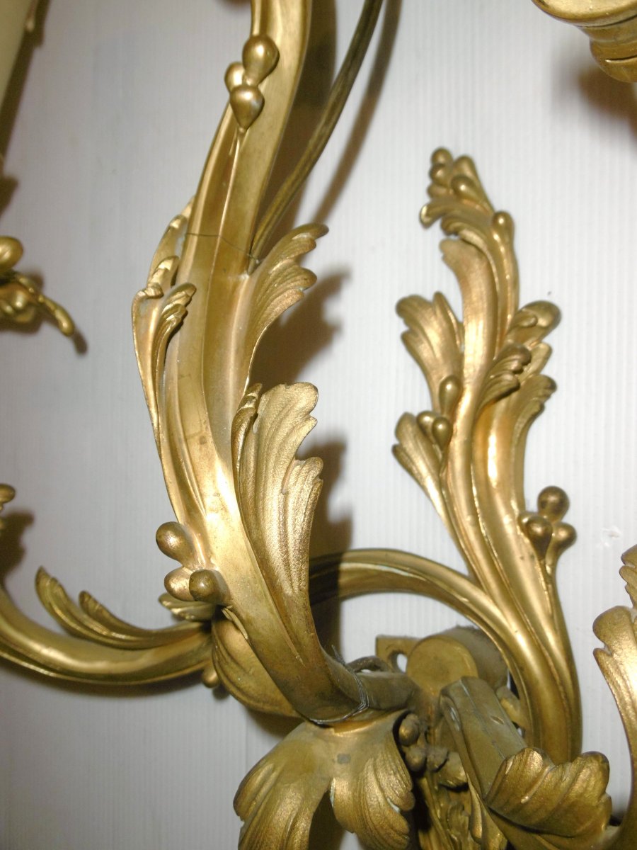 Paire d'Appliques Louis XV-photo-4