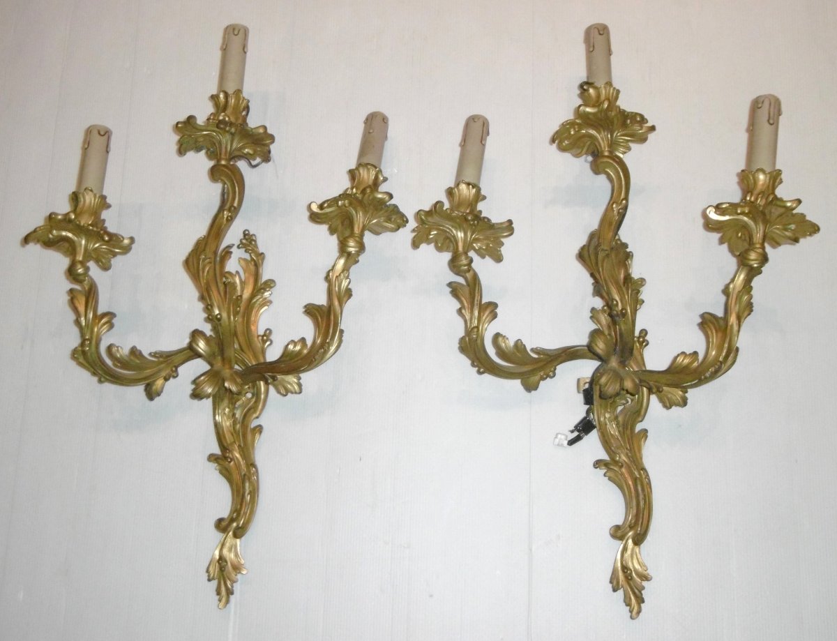 Paire d'Appliques Louis XV-photo-8