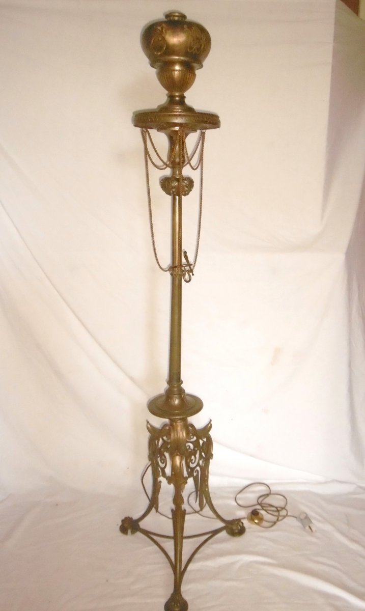 Napoleon III Bronze Floor Lamp-photo-8