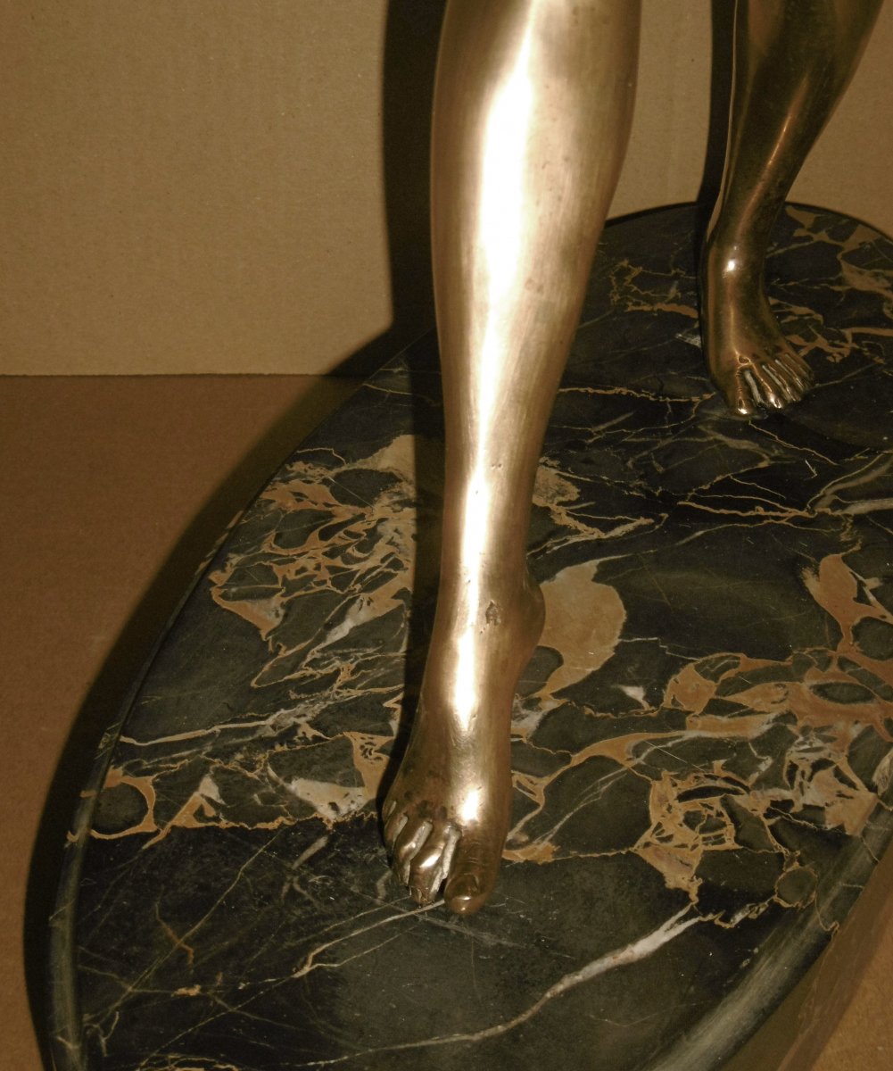 Art Deco Silver Bronze-photo-6