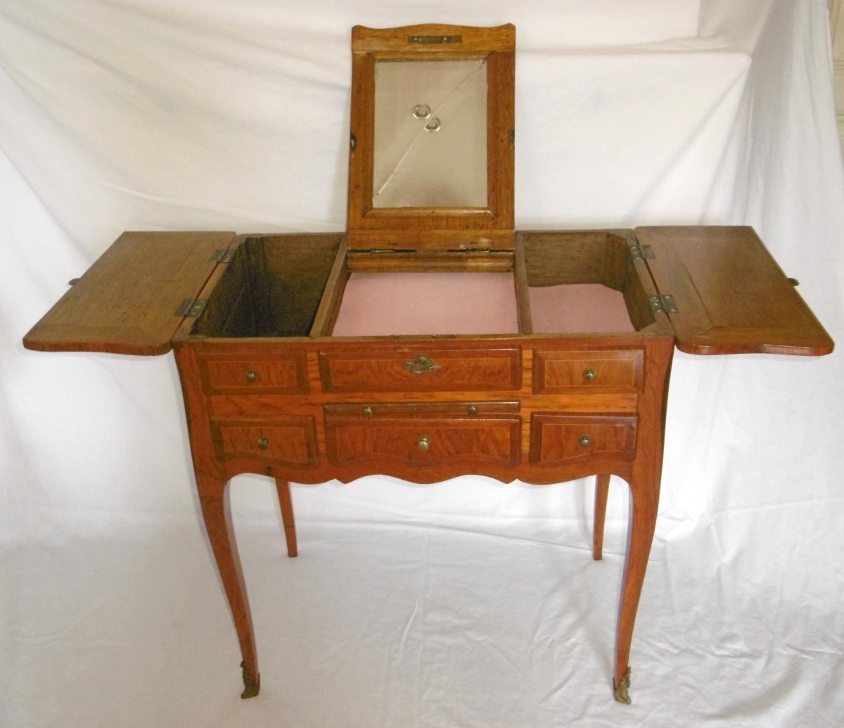 Louis XV Inlaid Dressing Table-photo-4