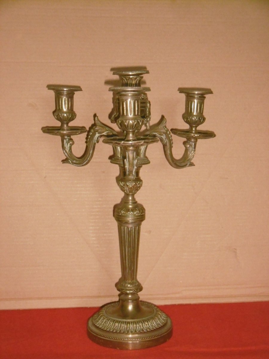 Pair Of Louis XVI Candlesticks-photo-3