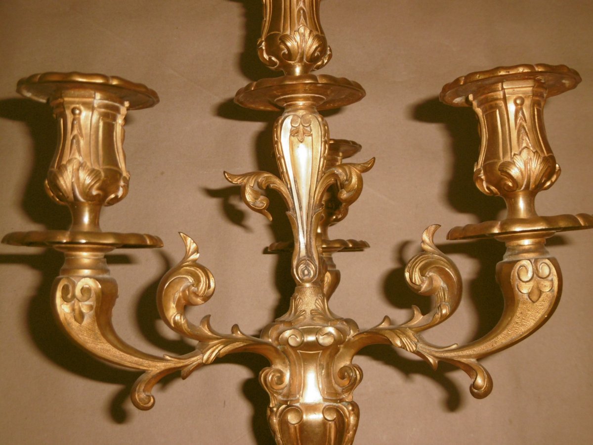 Pair Of Louis XVI Candelabra-photo-3