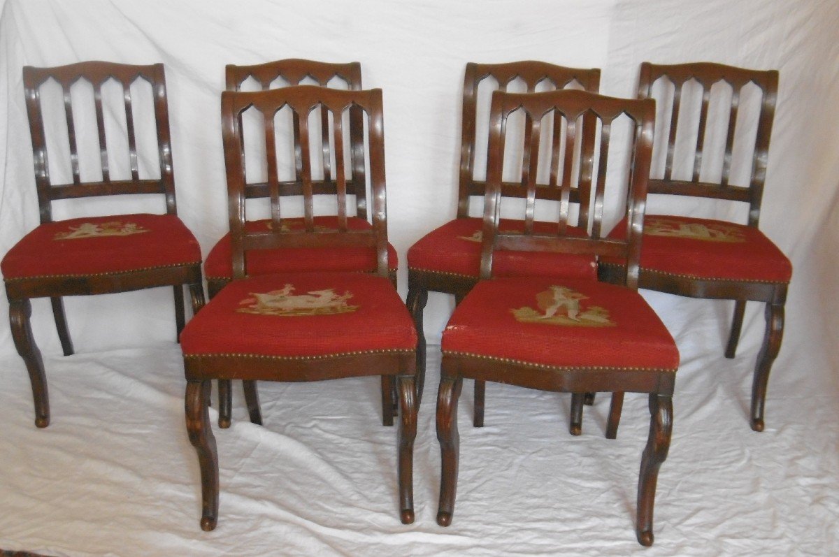 Set Of Six Restoration Chairs