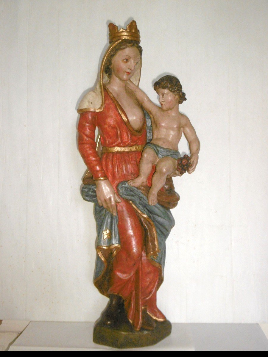 Vierge à l'enfant à la couronne