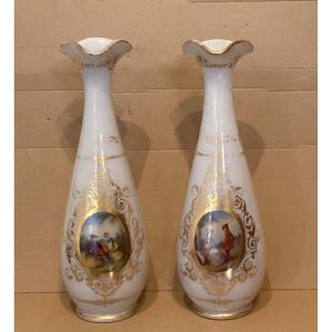 Pair Of Baccarat Vases