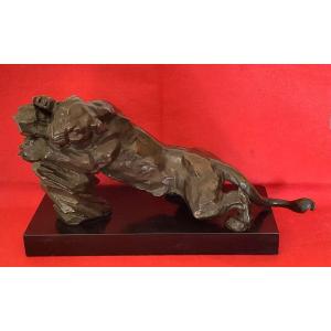 Art Deco Bronze Signed 