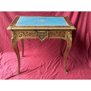 Bureau Louis XV Marqueterie Boulle 