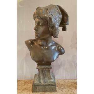 Bronze “the Florentine Singer” Signed 