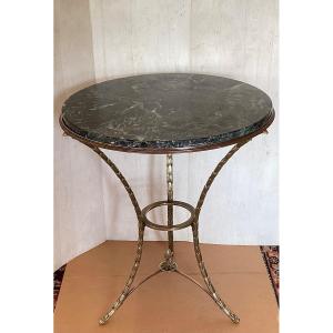 Bronze Pedestal Table, Early 20th Century 