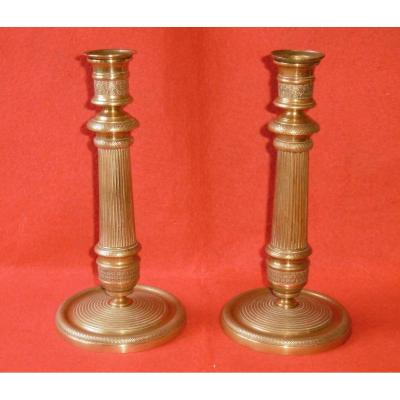 Pair Of Empire Candlesticks