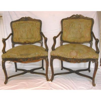 Pair Of Regency Period Armchairs