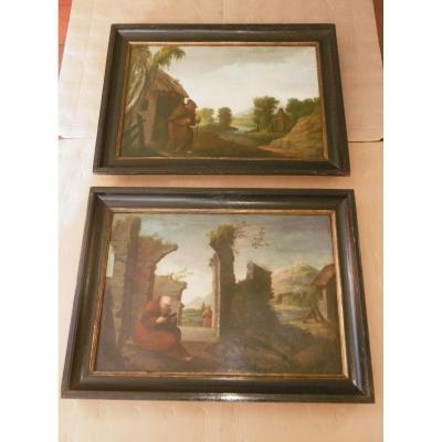 Pair Of Paintings From The Early 18th Century