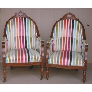 Pair Of Charles X Armchairs