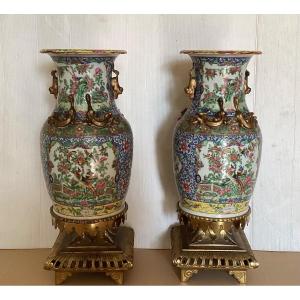 Pair Of Chinese Vases