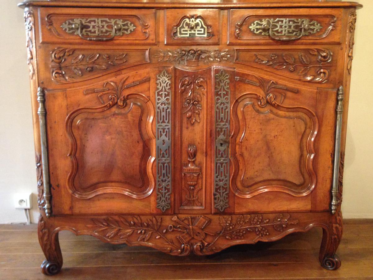 Sliding Buffet, Walnut, Provence, 18th Century Ith-photo-4