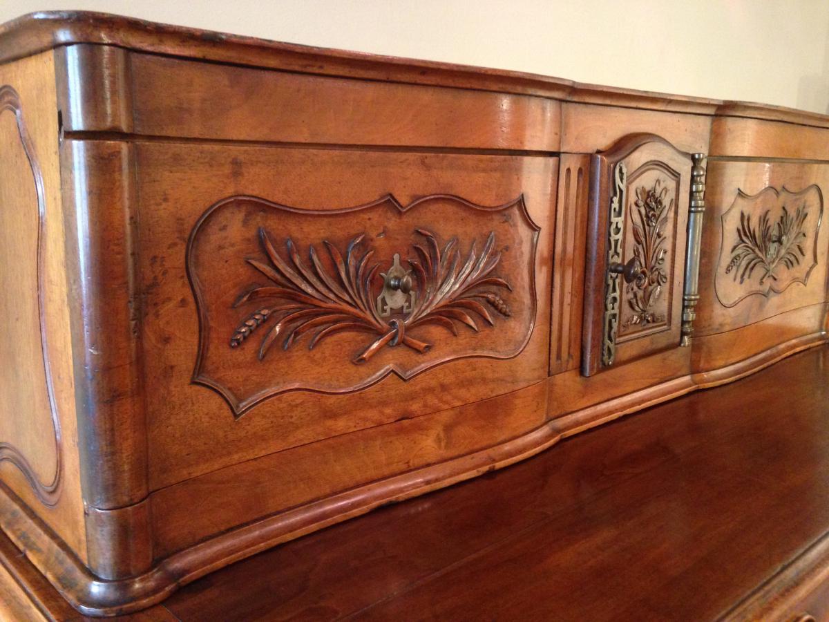 Sliding Buffet, Walnut, Provence, 18th Century Ith-photo-3