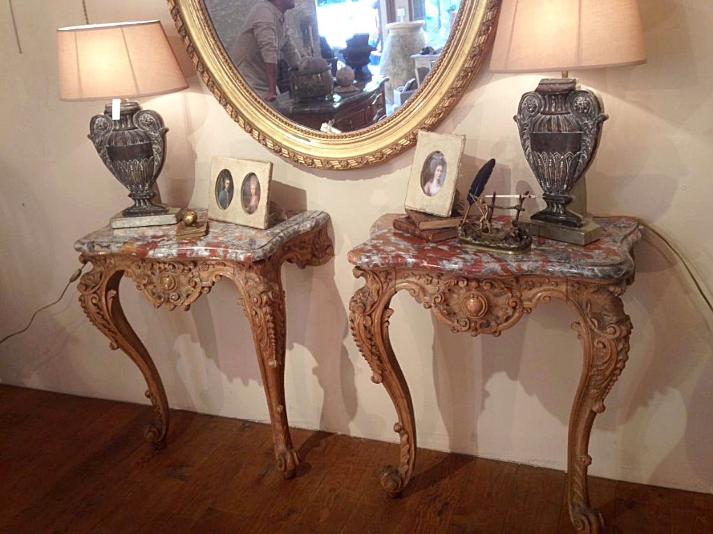 Regency Style Pair Of Consoles