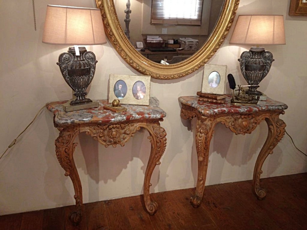 Regency Style Pair Of Consoles-photo-2