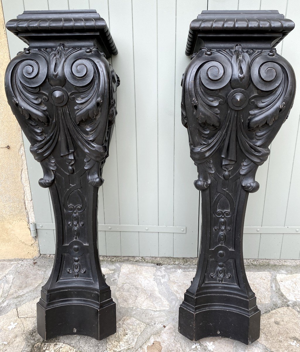 Pair Of Louis XIV Style Consoles Or Stools