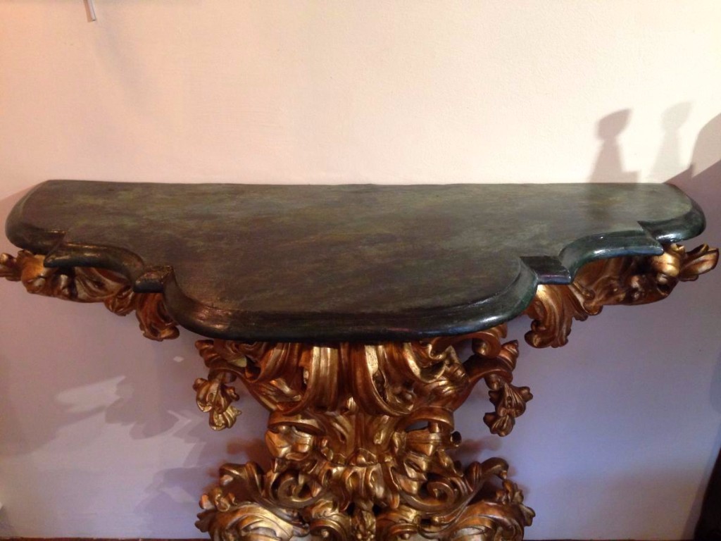 In Golden Wood Console 18th Century-photo-2