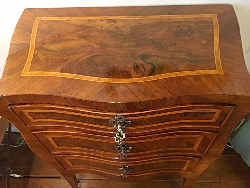 Walnut Commode XVIII Italy-photo-3