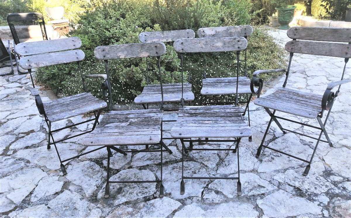 4 Chaises Et 2 Fauteuils De Jardin