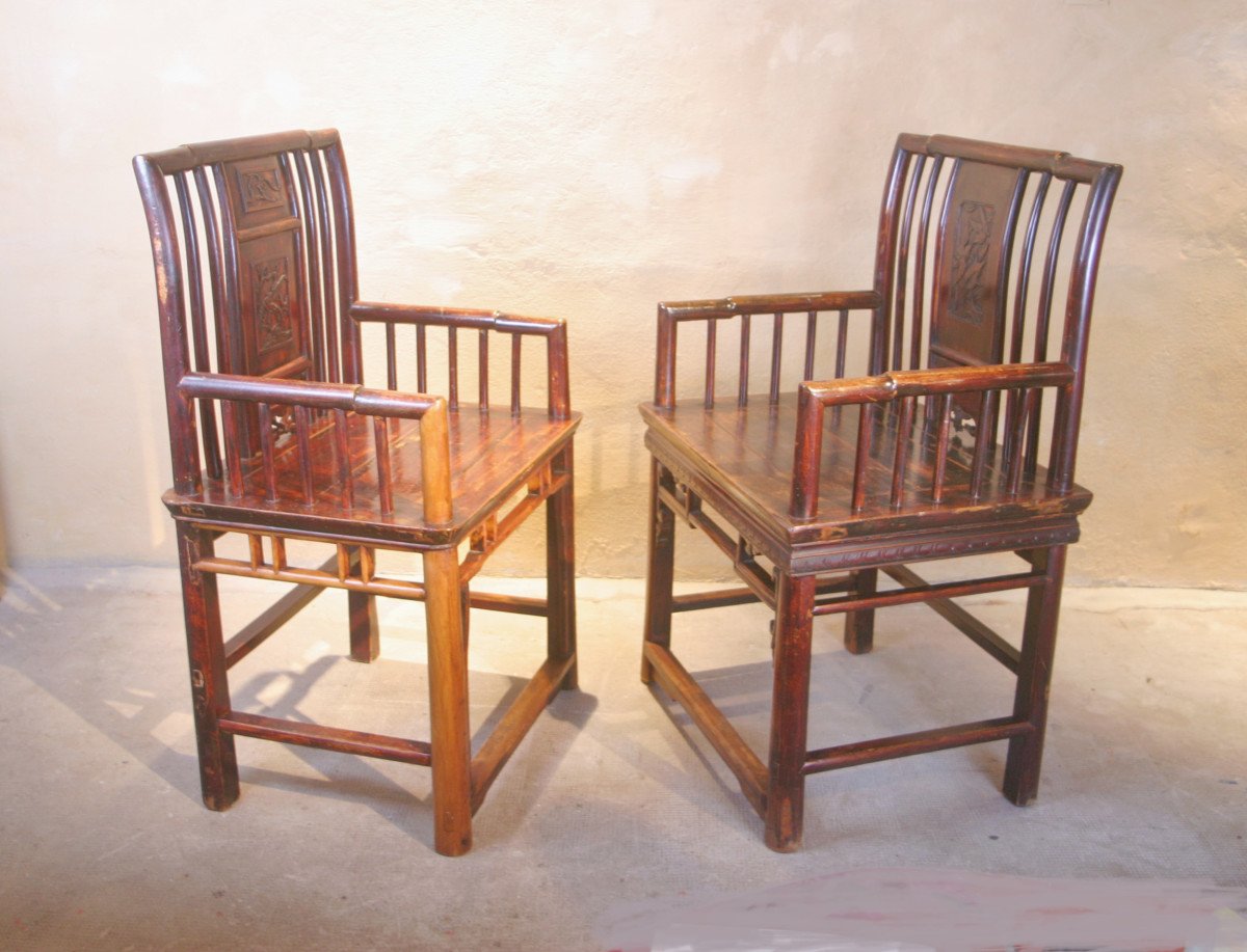 Two Chinese Armchairs-photo-1