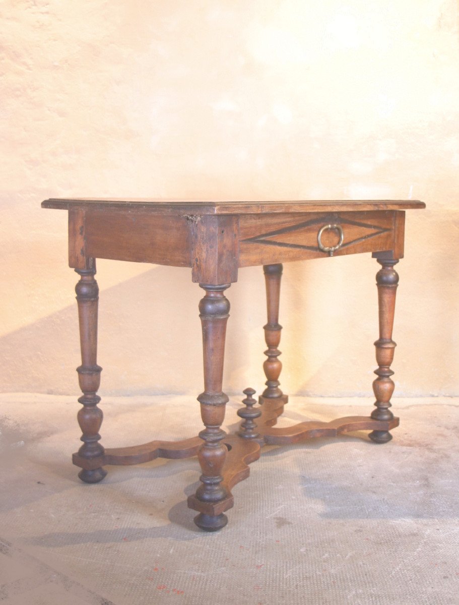 Louis XIII Walnut Table-photo-5