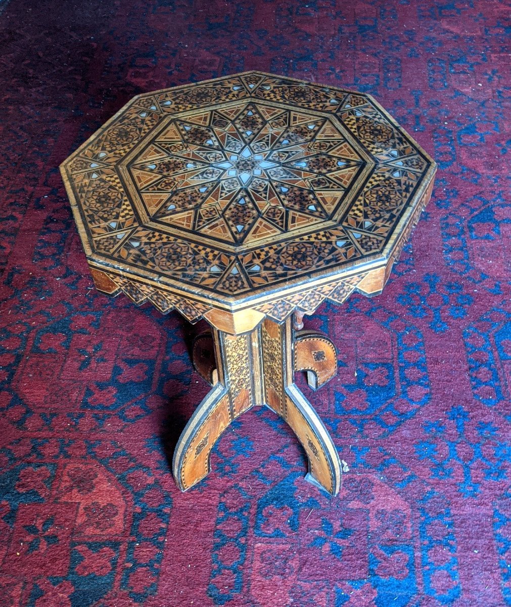 A Small Syrian Pedestal Table